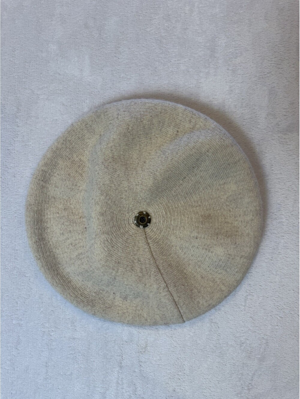 LOOK Cashmere Beret Beige Hat/cahsmere Wool Blend Beret